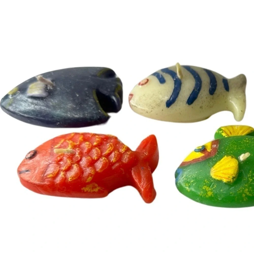 Five Small Fish Candles (New - Unused) 🐠🐟🐠